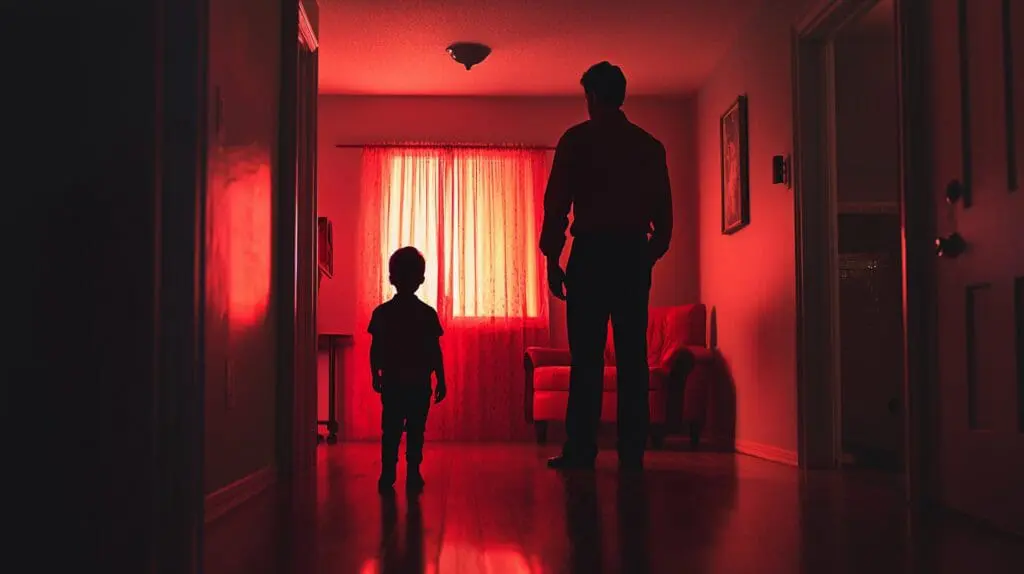 Silhouette highlights red flags dating a father.