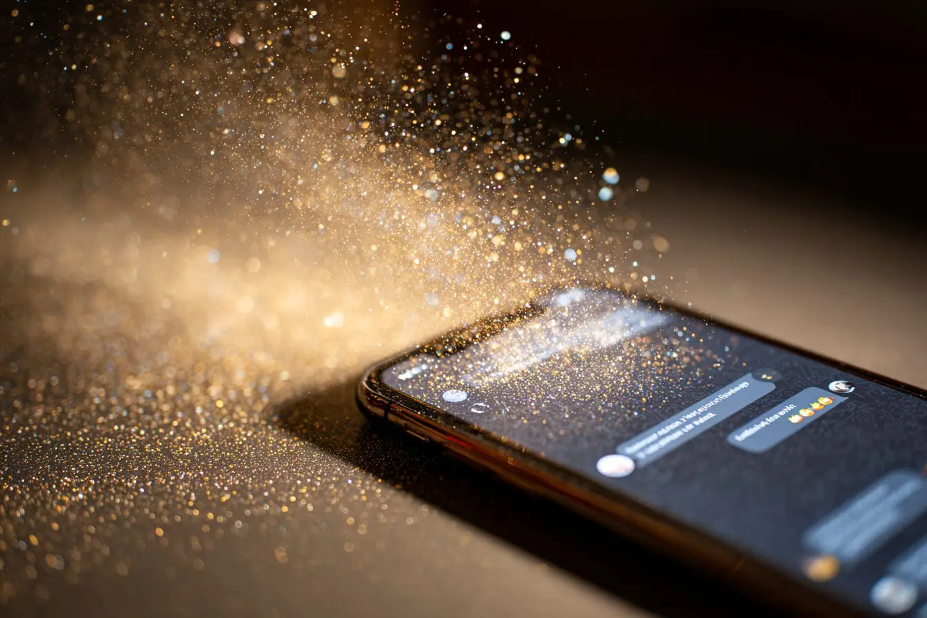 A chat conversation disappearing into dust a sign for how to know if someone unmatched you on Hinge