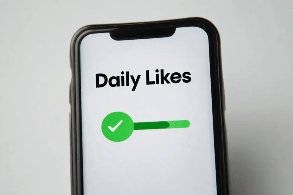 A clear graphic for the FAQ on how many likes you get on Bumble showing a full progress bar to represent the daily limit