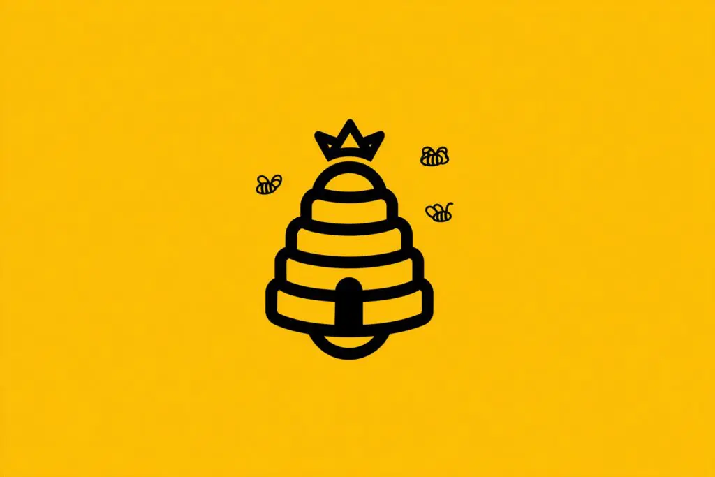 A diagram of a female bee making the first move explaining how does Bumble work