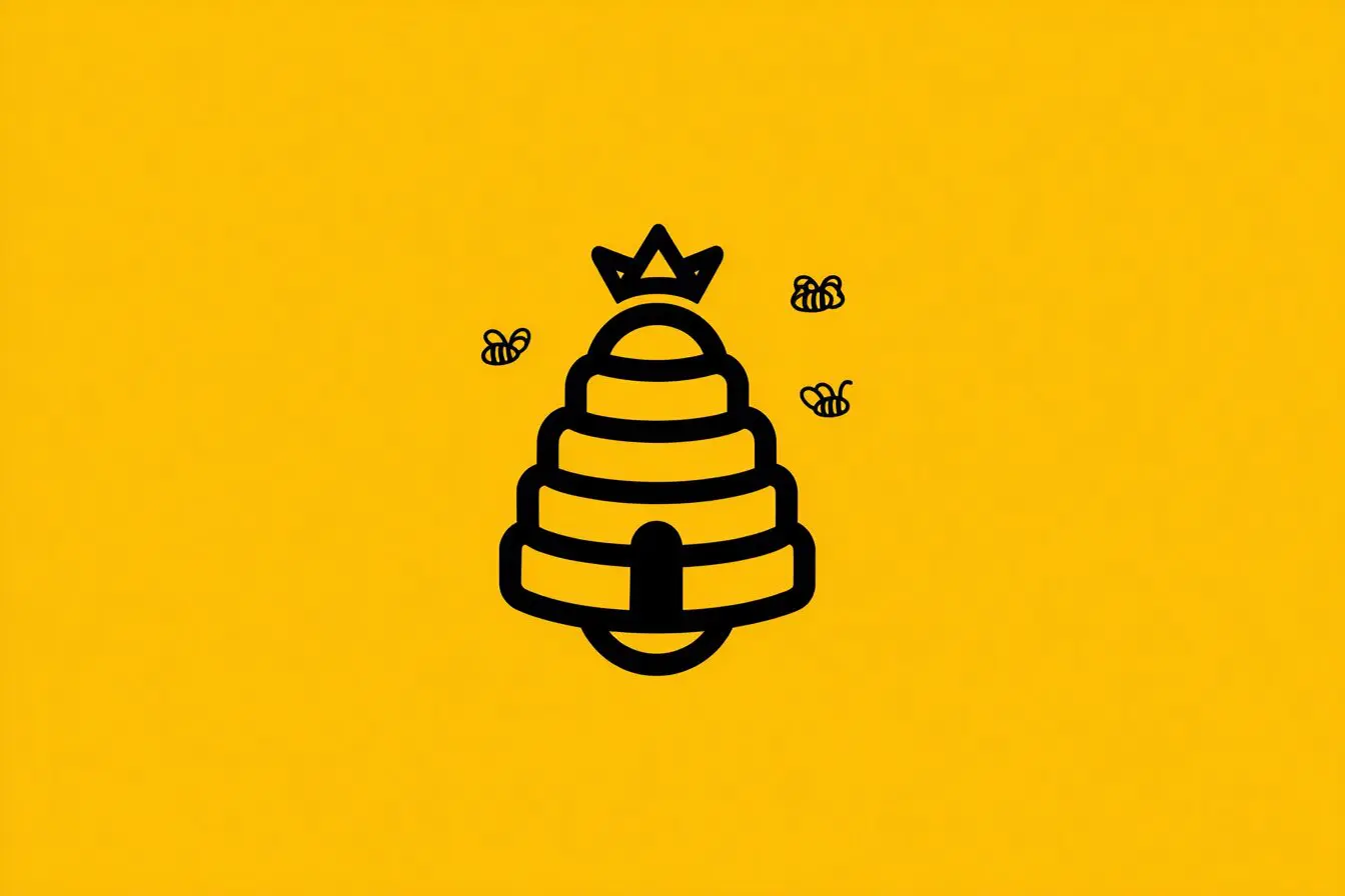 A diagram of a female bee making the first move explaining how does Bumble work