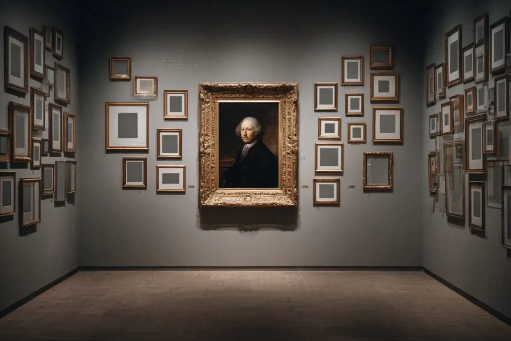 A featured portrait in an art gallery illustrating the answer to the FAQ on what are Hinge Standouts