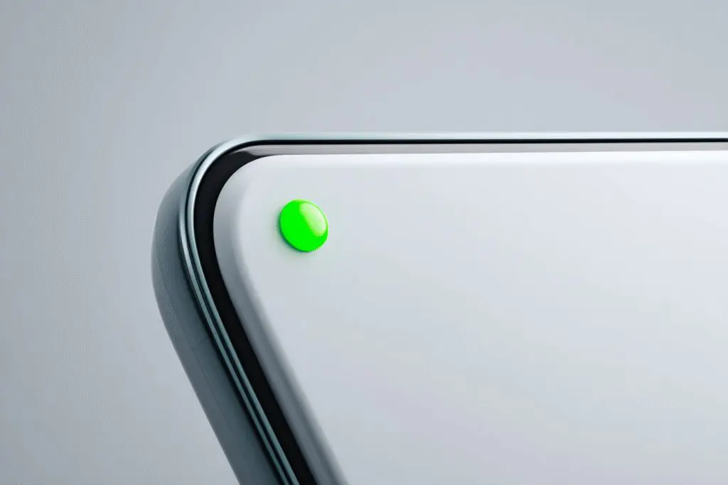 A glowing green dot next to a phone icon explaining what does Active Now mean on Hinge