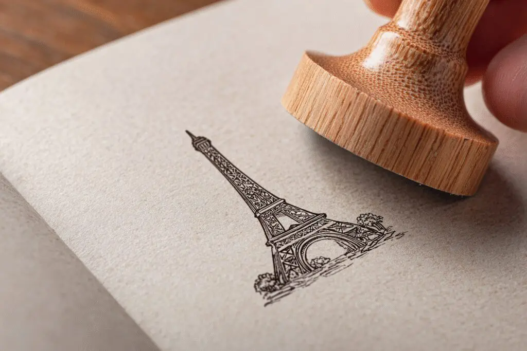 A hand stamping a passport with a new location illustrating the FAQ on how to change location on Hinge - Dating Man Secrets - Psychology Attraction Tips Revealed A hand stamping a passport with a new location illustrating the FAQ on how to change location on Hinge