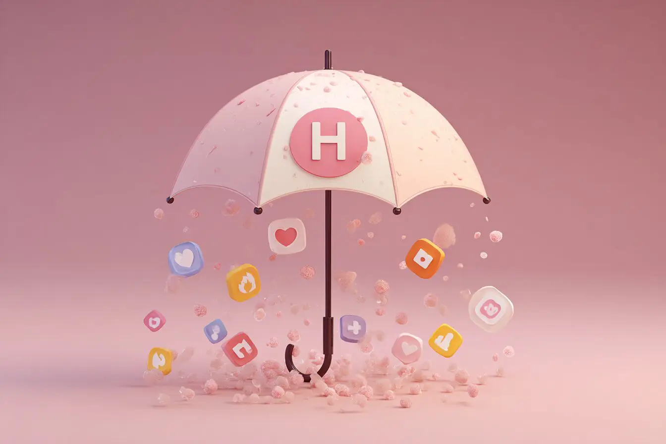A large umbrella covering smaller app icons explaining who owns Hinge