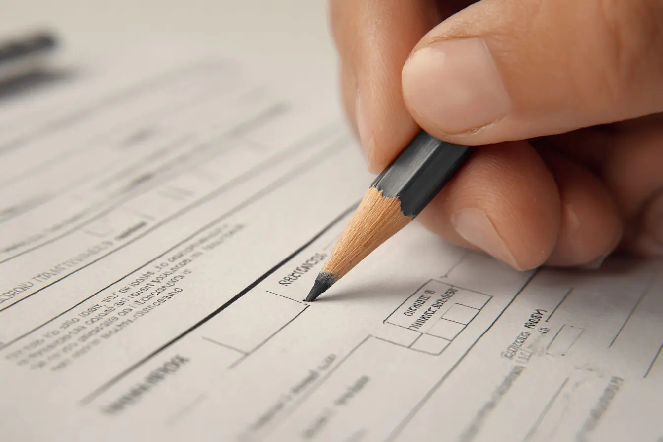 A pencil erasing and rewriting a name on a profile showing how to change name on Hinge