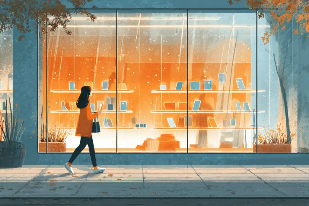 A person window shopping for premium features illustrating the answer to the FAQ is Bumble free