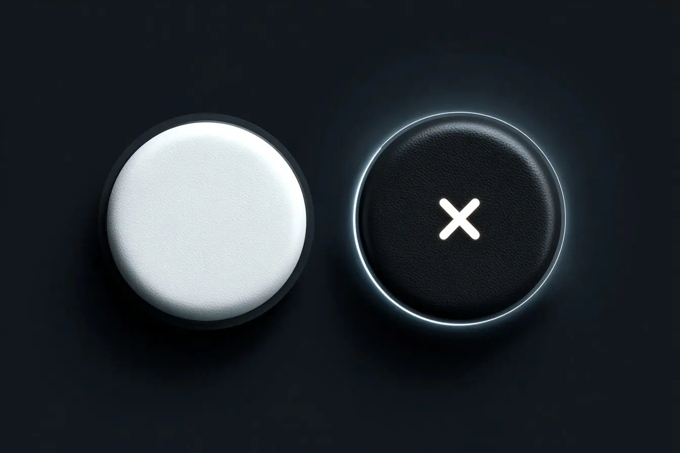 A premium black profile icon next to a standard one illustrating what is Hinge X