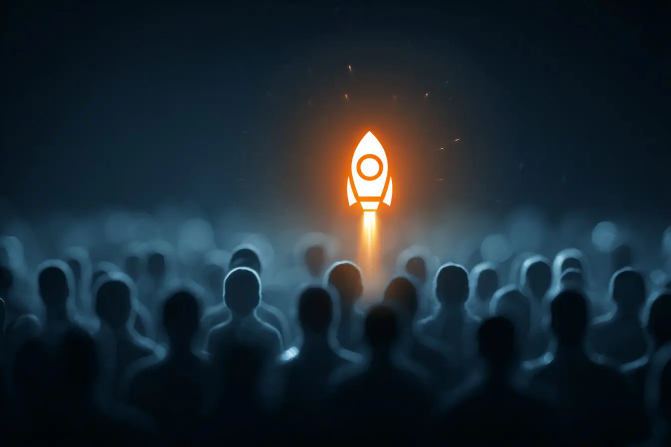 A profile being launched like a rocket a metaphor for does Hinge Boost work