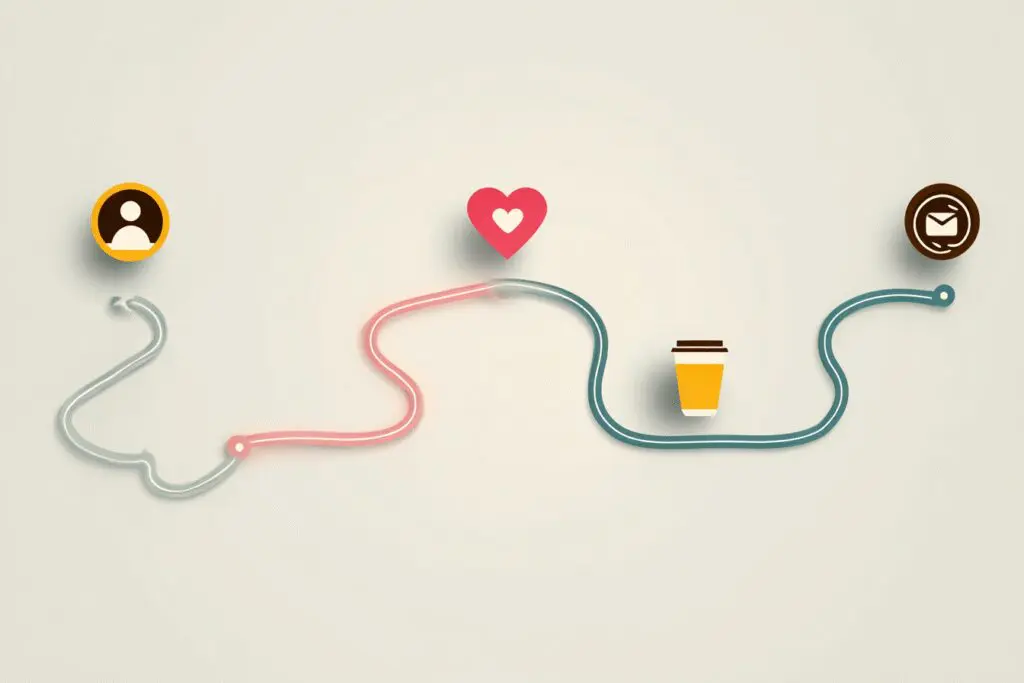 A roadmap showing the steps of a dating app a beginners guide for how to use Hinge