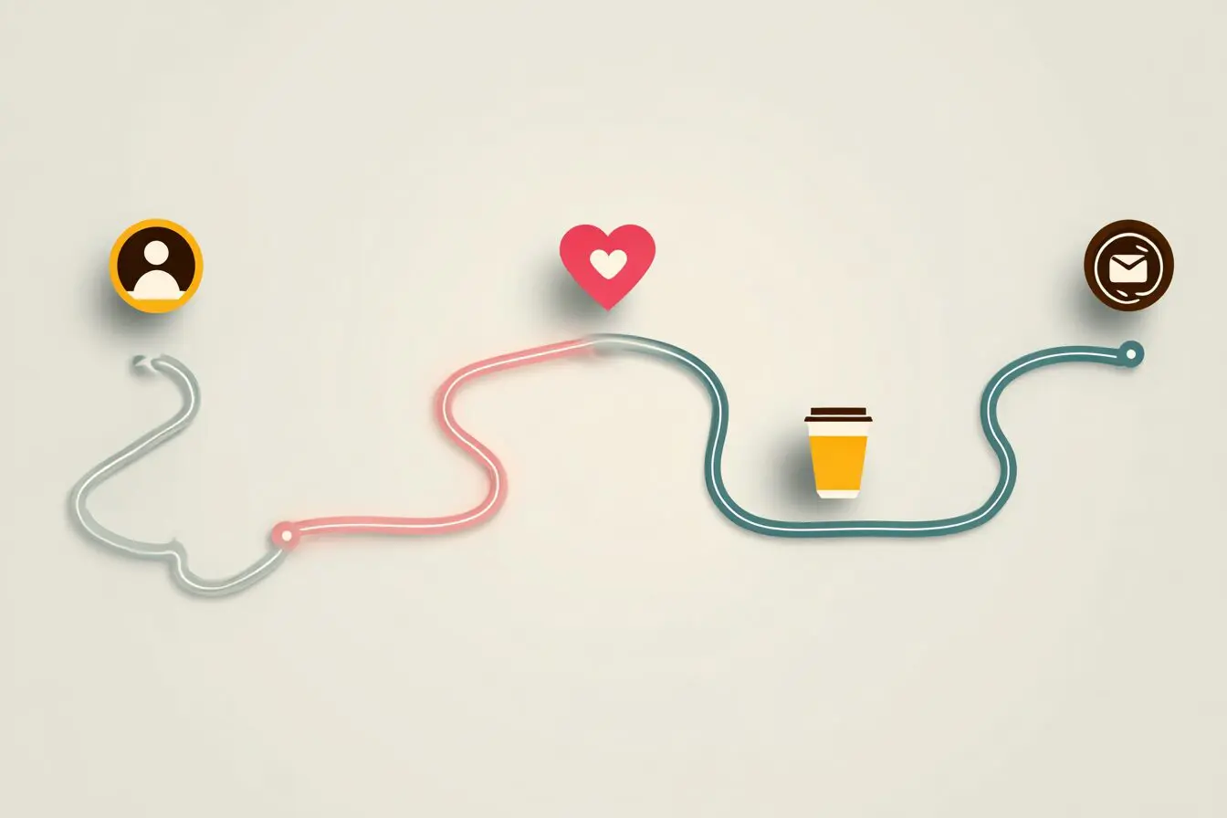 A roadmap showing the steps of a dating app a beginners guide for how to use Hinge