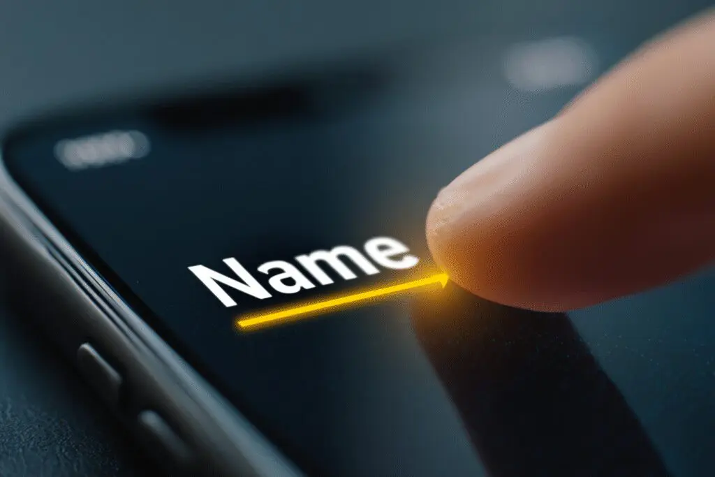 A step-by-step visual on how to change my name on Bumble by accessing the edit profile settings menu