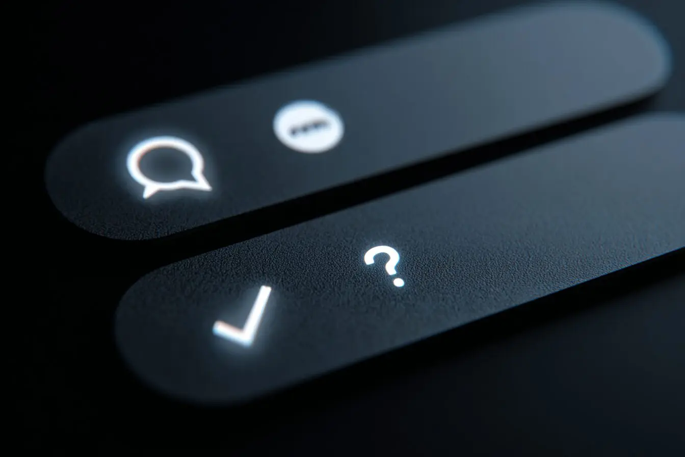 Grey checkmarks under a message with a question mark answering does Hinge show when you read a message