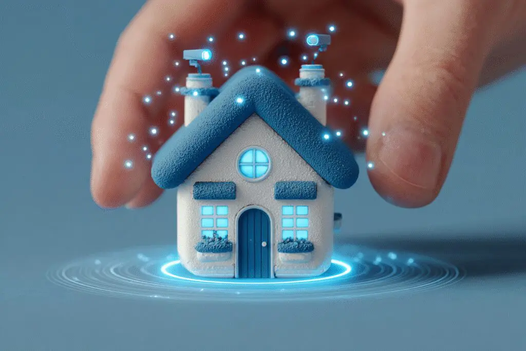 Hands installing a security system around a profile answering the FAQ is Hinge safe