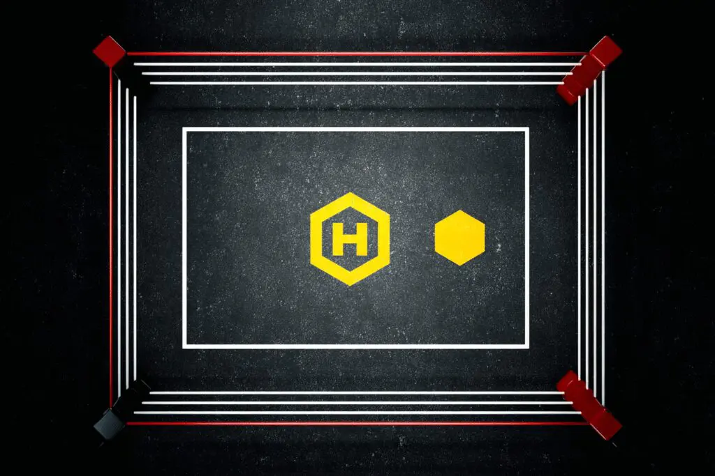 Two app icons facing off in a boxing ring a comparison for is Hinge better than Bumble