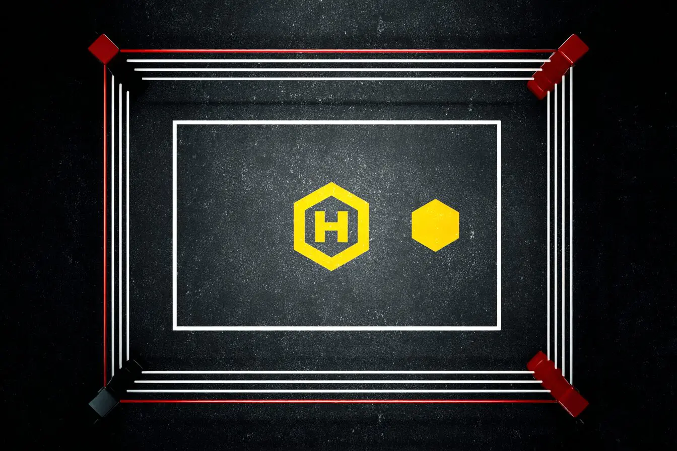Two app icons facing off in a boxing ring a comparison for is Hinge better than Bumble