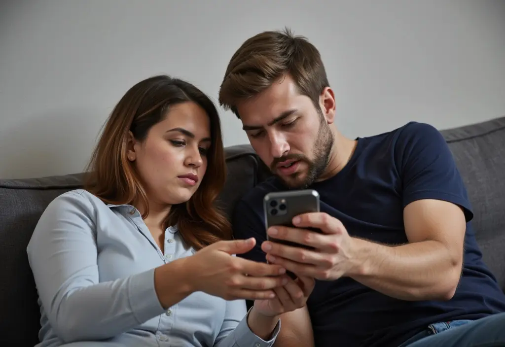 a man being secretive and hiding his phone screen from his partner one of the classic signs he is a player - Dating Man Secrets - Psychology Attraction Tips Revealed a man being secretive and hiding his phone screen from his partner one of the classic signs he is a player