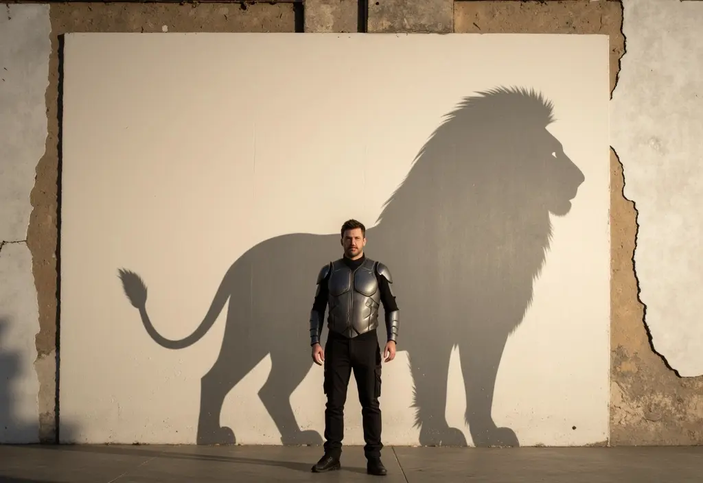 a man casting the shadow of a powerful king symbolizing the psychology of why do guys like being called daddy