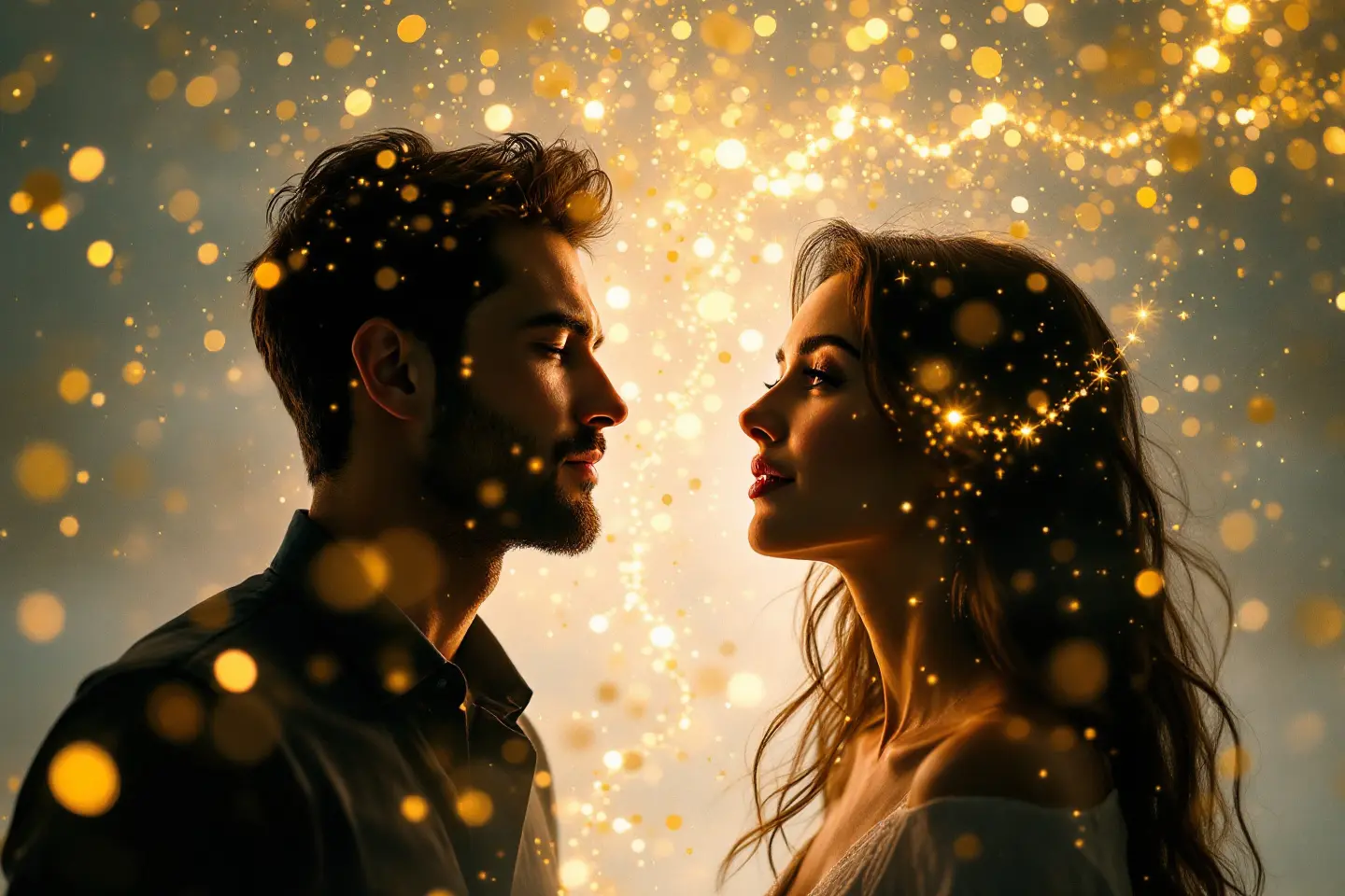 a photo visualizing the palpable energy of an unexplainable connection with someone
