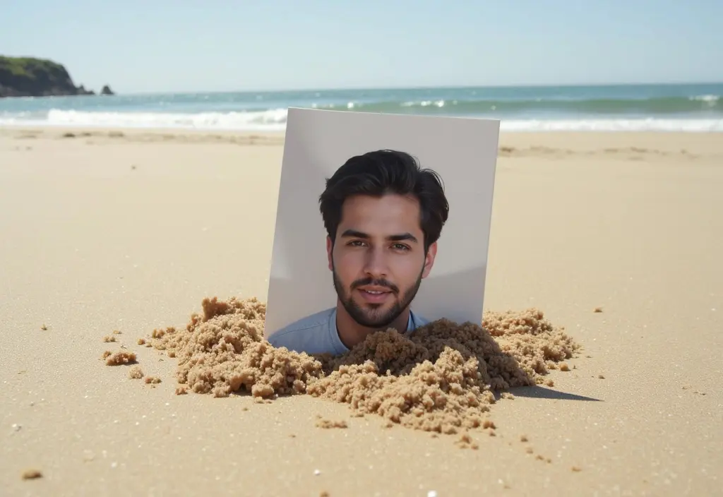 a user profile photo dissolving into sand illustrating how to delete badoo account - Dating Man Secrets - Psychology Attraction Tips Revealed a user profile photo dissolving into sand illustrating how to delete badoo account