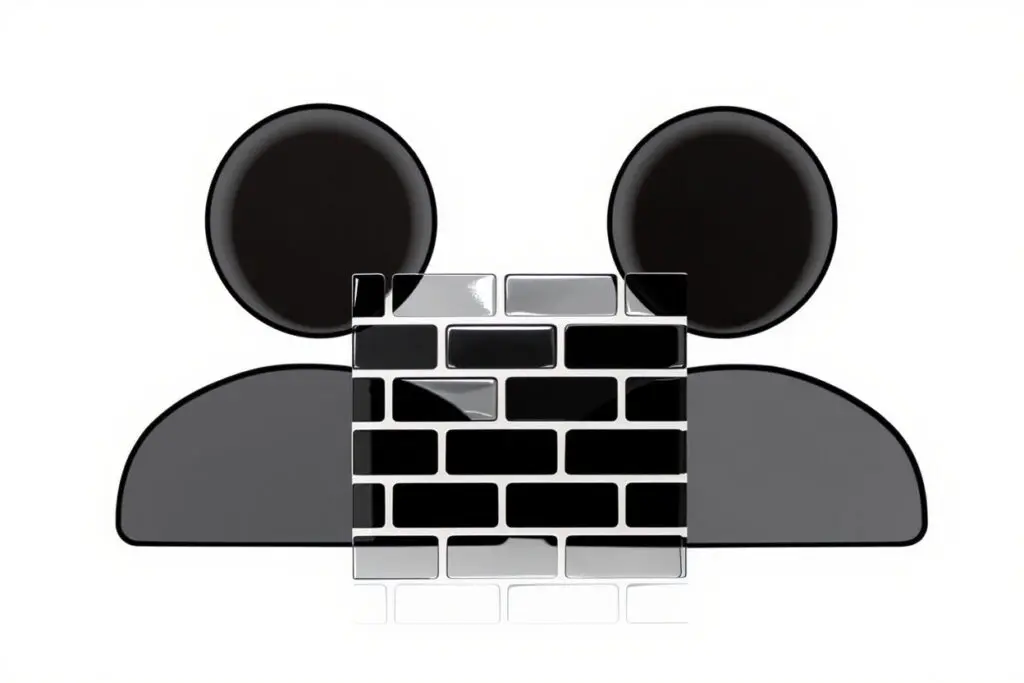 a wall icon separating two user profiles representing how to block someone on bumble