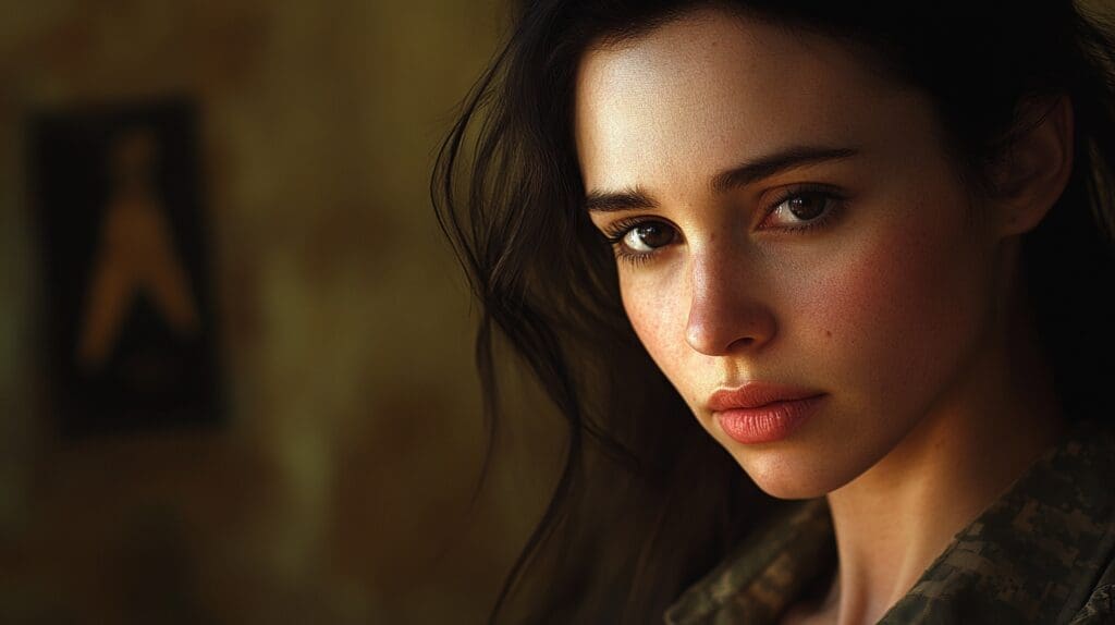 Young woman wondering is dating a military man worth it