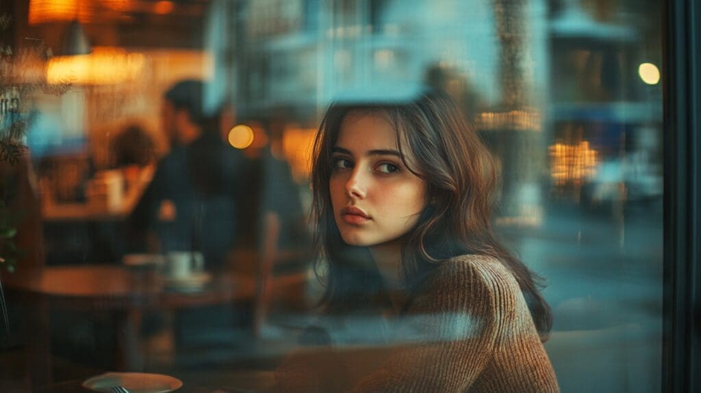 Woman pondering relationship is dating a separated man