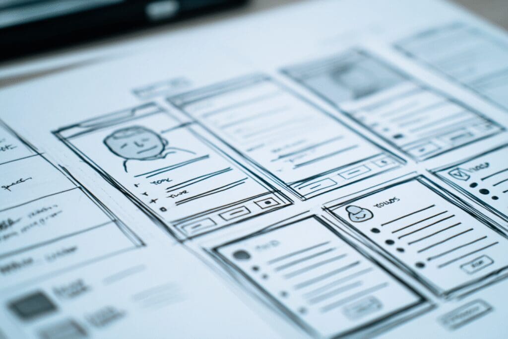 A blueprint of a profile layout explaining what does a Hinge profile look like