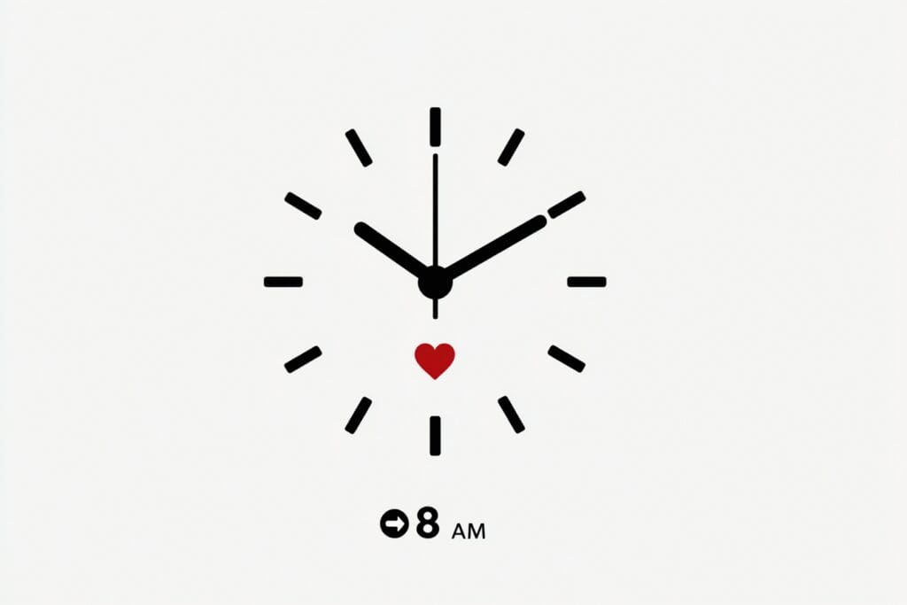 A clock showing likes refreshing at a specific time explaining when do Hinge likes reset
