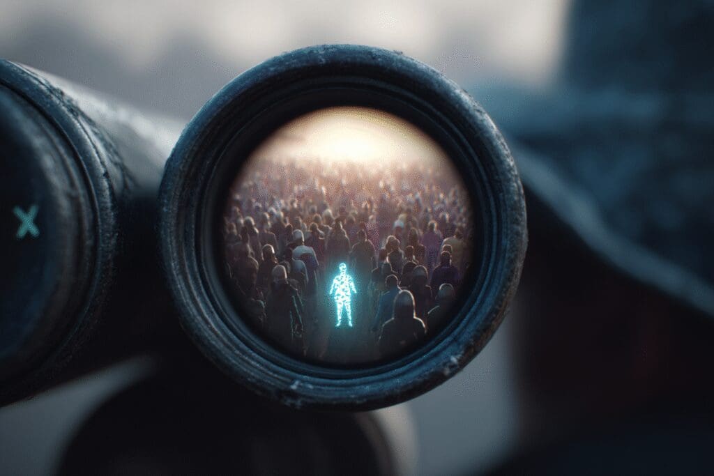 Binoculars giving a clearer view of one person a metaphor for the FAQ is Hinge X worth it