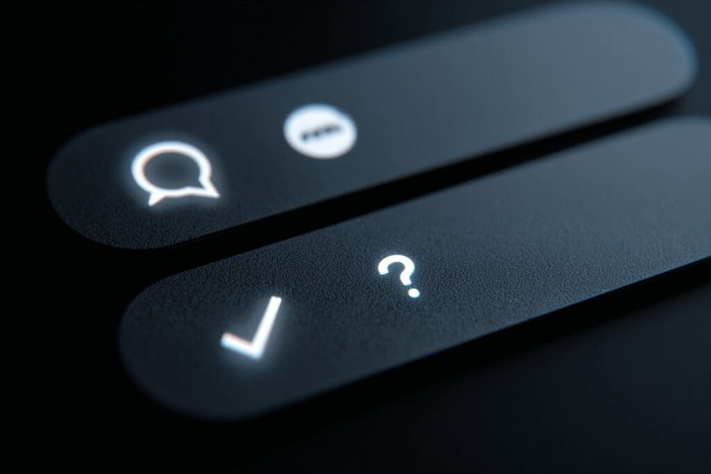Grey checkmarks under a message with a question mark answering does Hinge show when you read a message