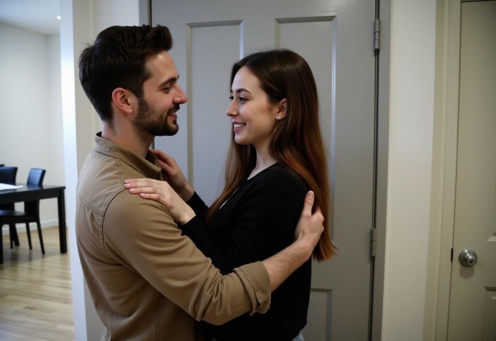 a man giving a woman a friendly pat on the back during a hug one of the clear signs he only sees you as a friend