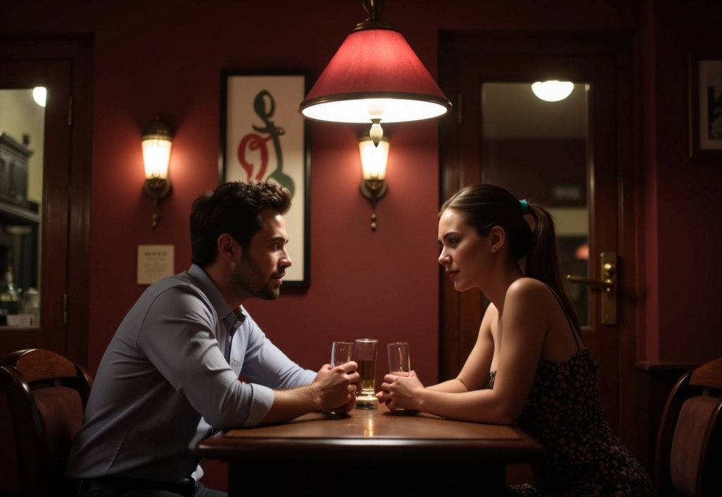 a man mirroring a womans posture on a date a key example of the body language of men when interested