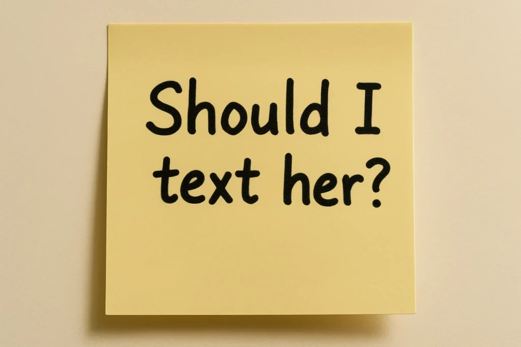 should i text her