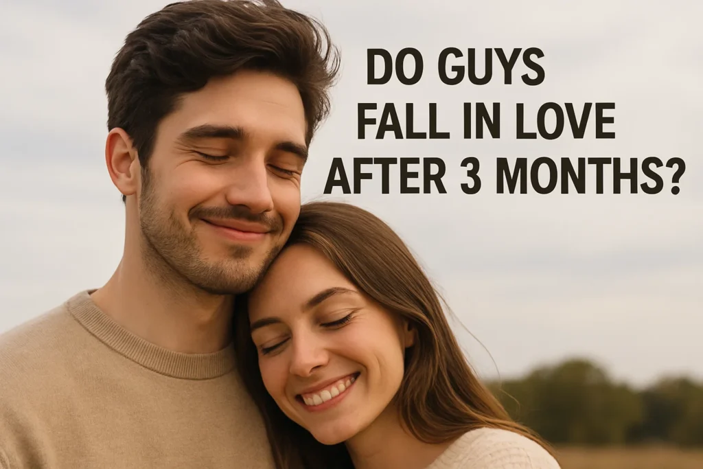 do guys fall in love after 3 months
