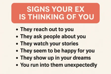 signs your ex is thinking of you