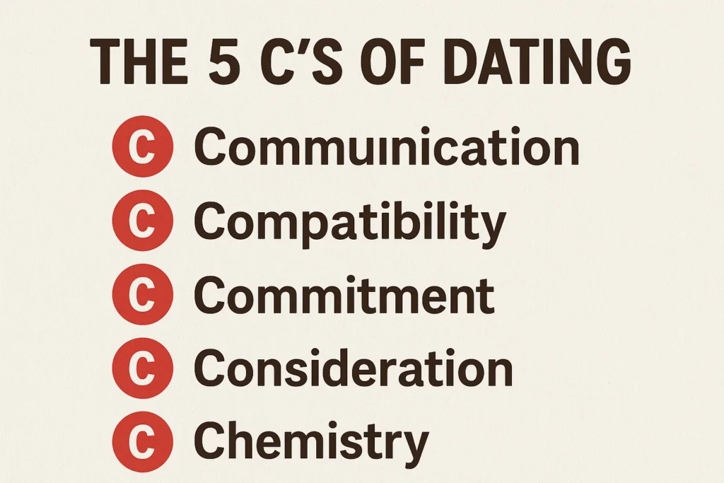 what are the 5 cs of dating