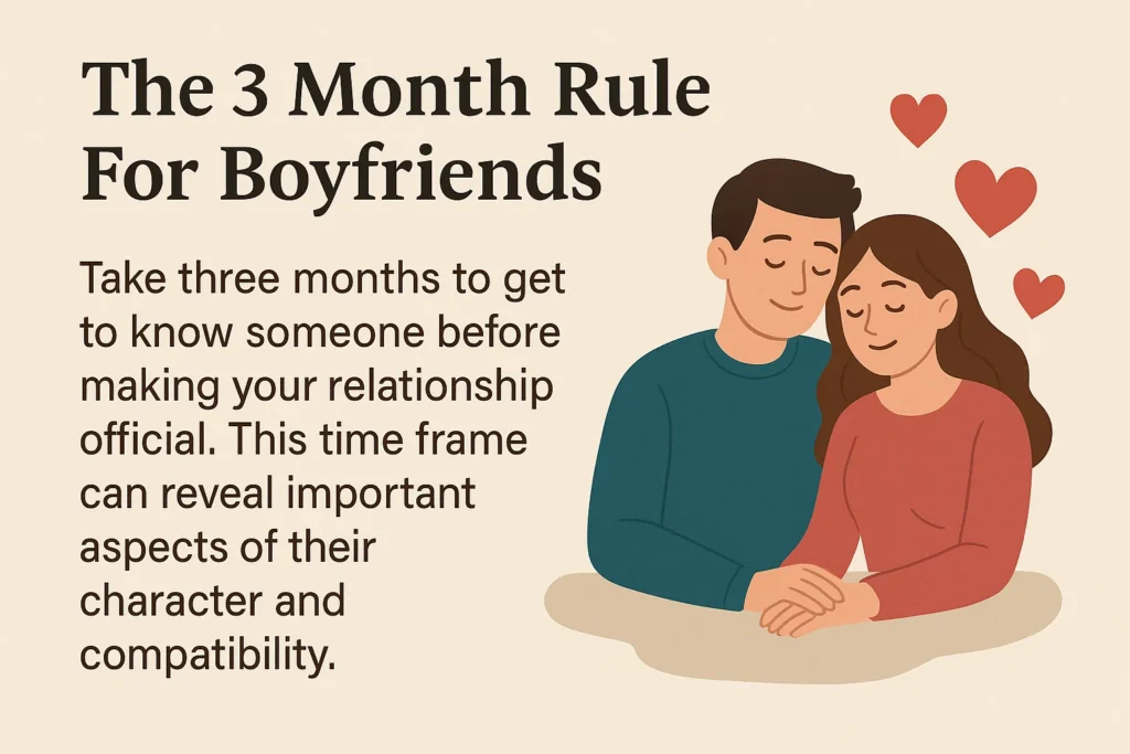 what is the 3 month rule for boyfriends
