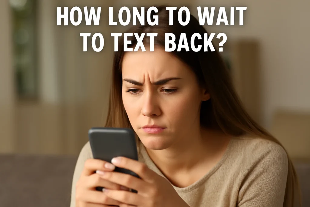 how long to wait to text back